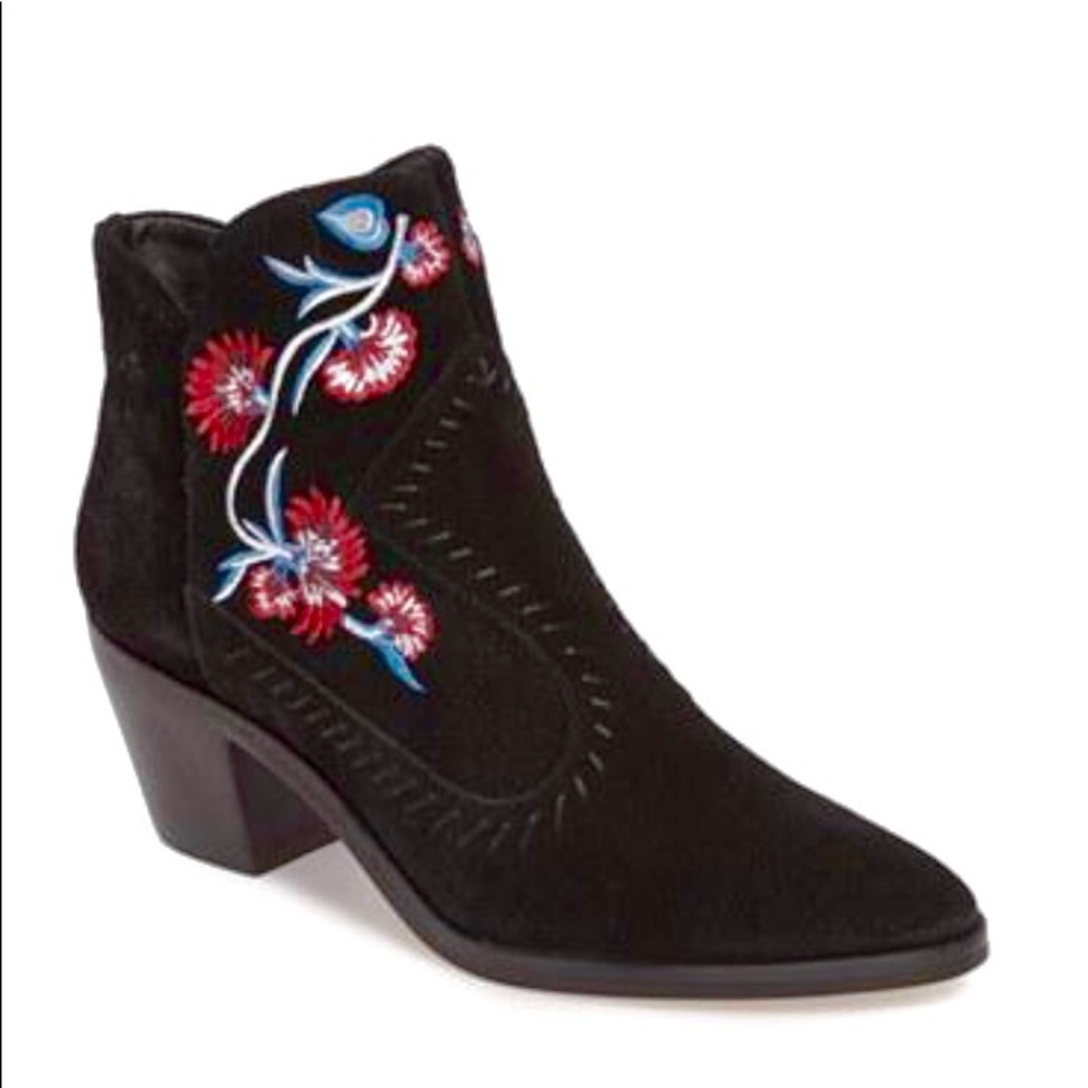 Rebecca Minkoff Lulu Black Suede Booties